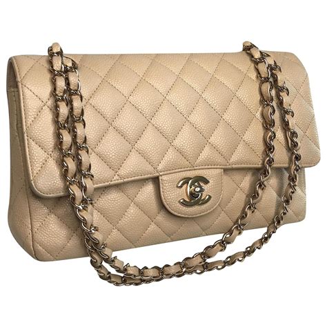 chanel beige sac